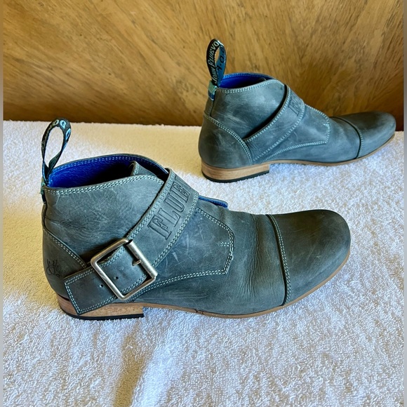 COPY - John Fluevog leather buckle boots men Size 7 - Picture 1 of 16